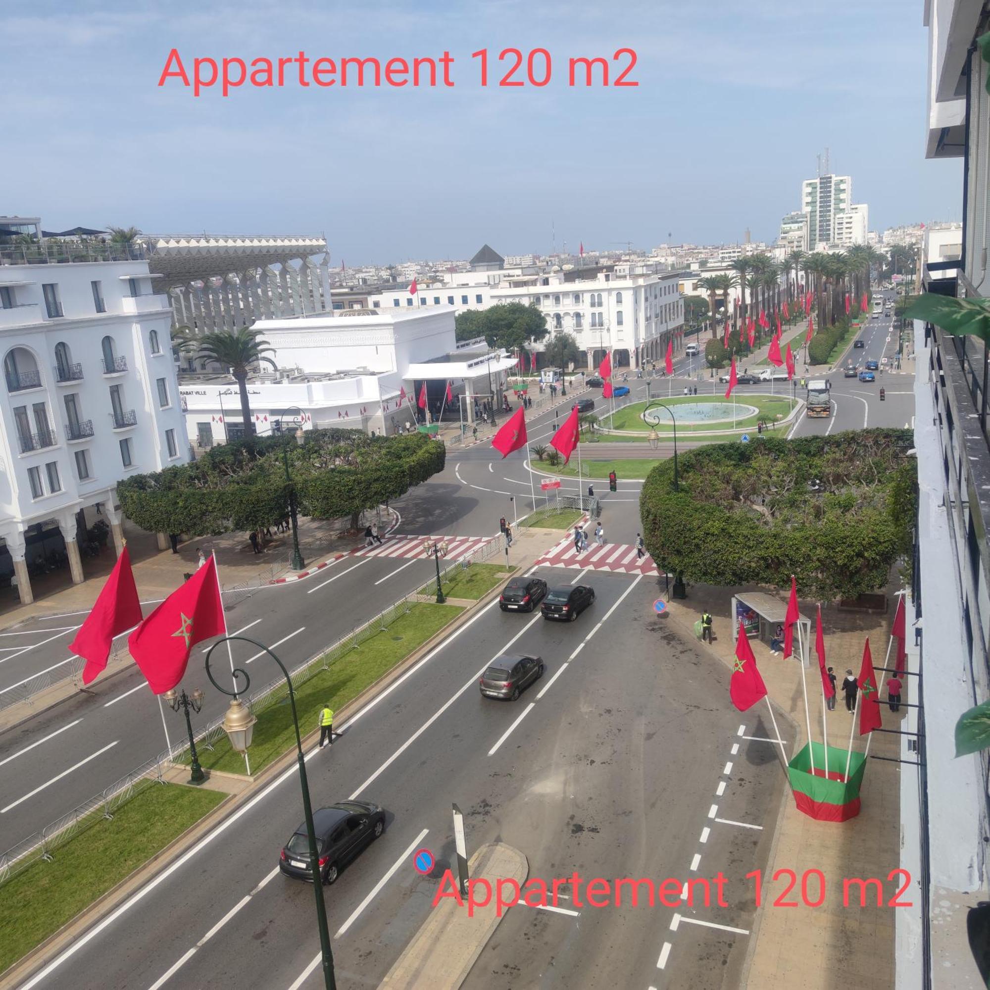 Panoramic View Of Downtown Rabat Apartment Bagian luar foto