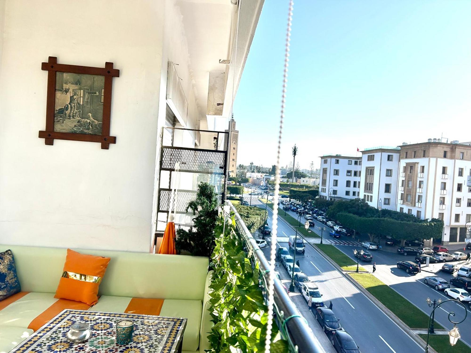 Panoramic View Of Downtown Rabat Apartment Bagian luar foto