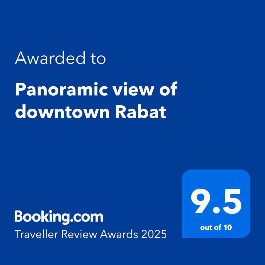 Panoramic View Of Downtown Rabat Apartment Bagian luar foto